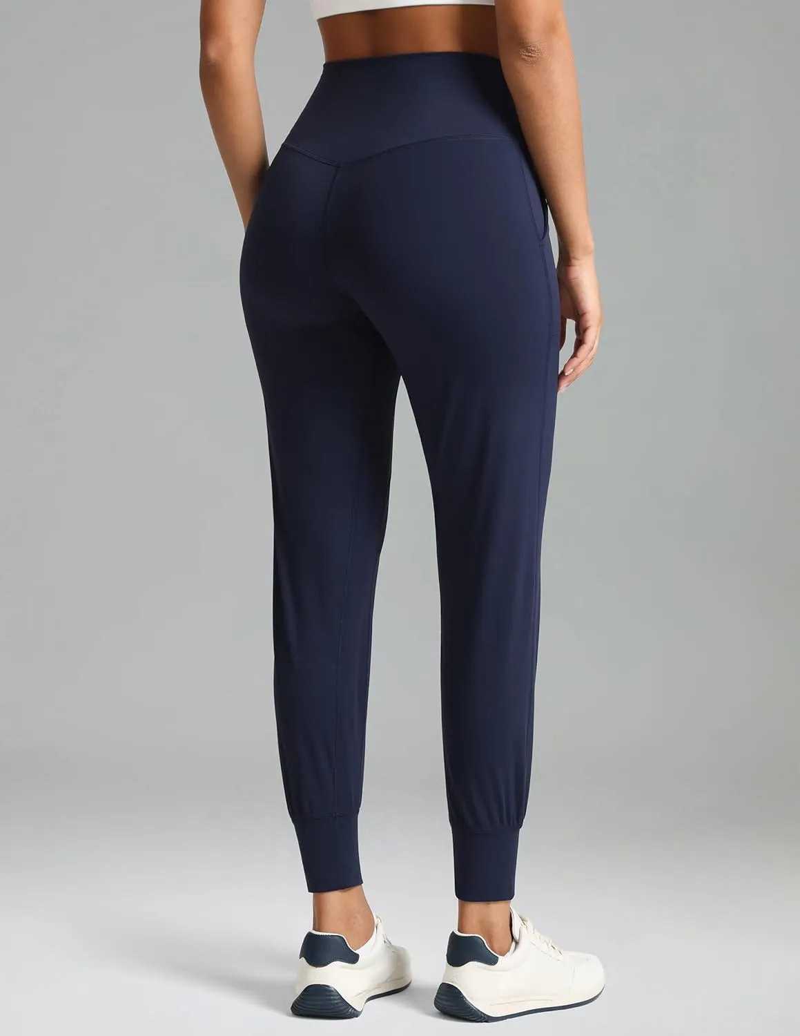 Colorfulkoala Women's High Waisted Joggers with Pockets Full Length Sweatpants & Lounge Pants