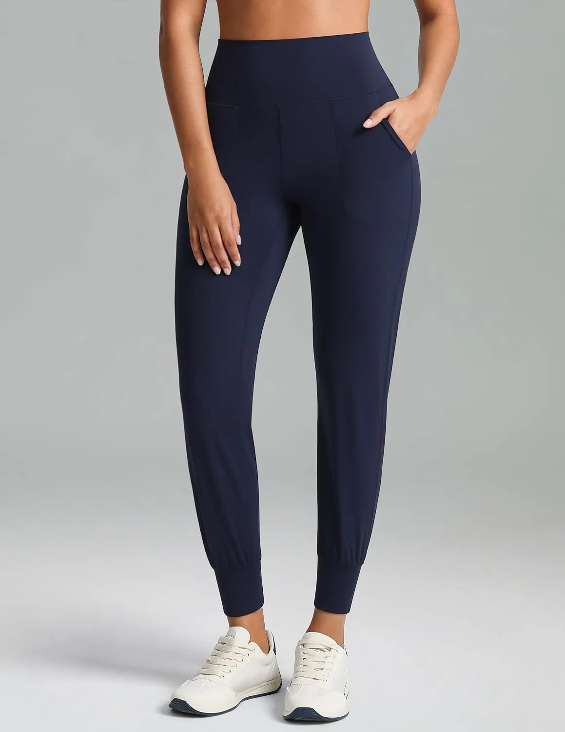 Colorfulkoala Women's High Waisted Joggers with Pockets Full Length Sweatpants & Lounge Pants