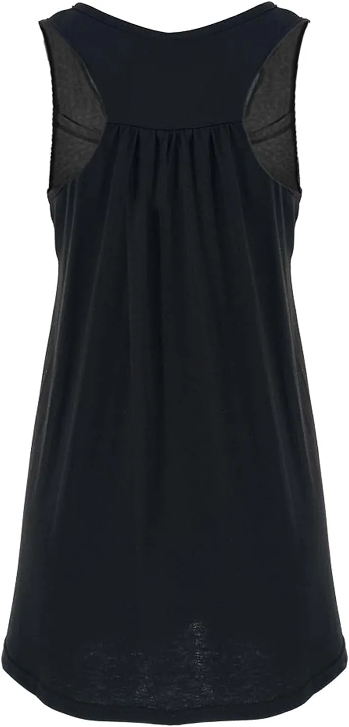 LIUguoo Women's Maternity Nursing Dress Hospital Breastfeeding Tank Dresses Casual Summer Sleeveless Pregnancy Nightgown