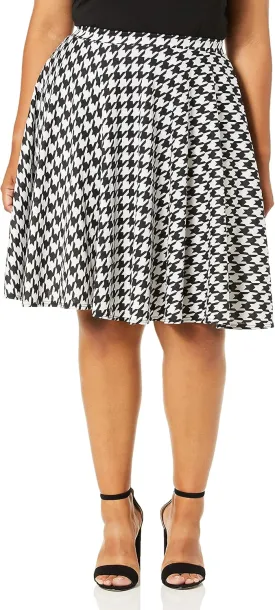 Star Vixen Women's Knee Length Full Skater Skirt