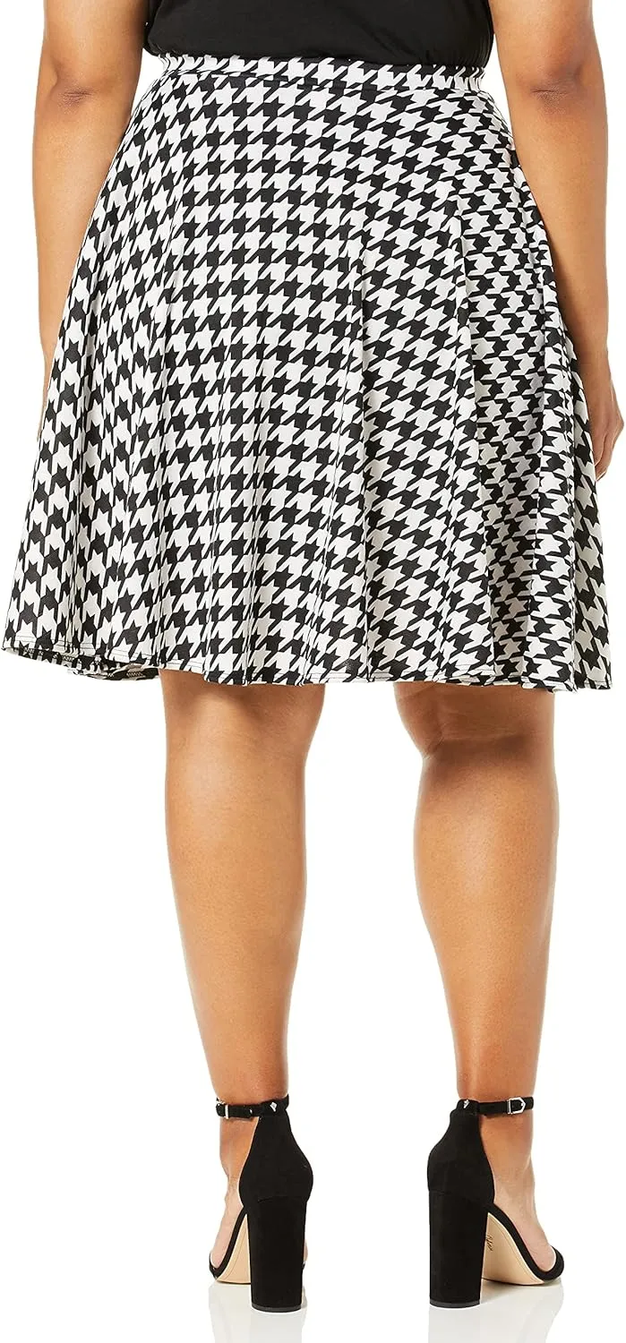 Star Vixen Women's Knee Length Full Skater Skirt