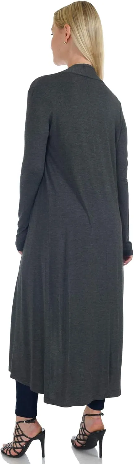 Women's Long Sleeve/Sleeveless Full Length Duster Long Open Cardigan(Sizes: S-5X)